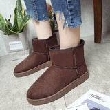 Women Waterproof Boots Dark Brown