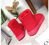 Women Waterproof Boots Red