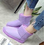 Women Waterproof Boots Purple
