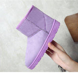 Women Waterproof Boots Purple